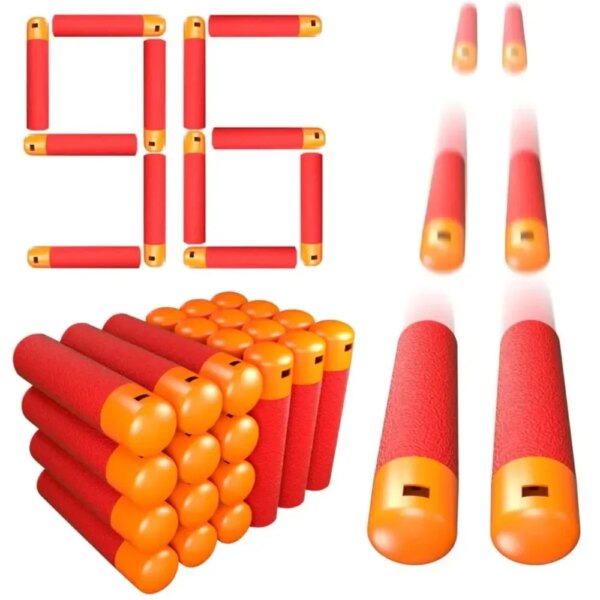 36PCS Mega Dart Refill Pack 9.5cm Compatible with Nerf Mega Guns Universal Mega Pack Refill Bullets for N-Strike Mega Series