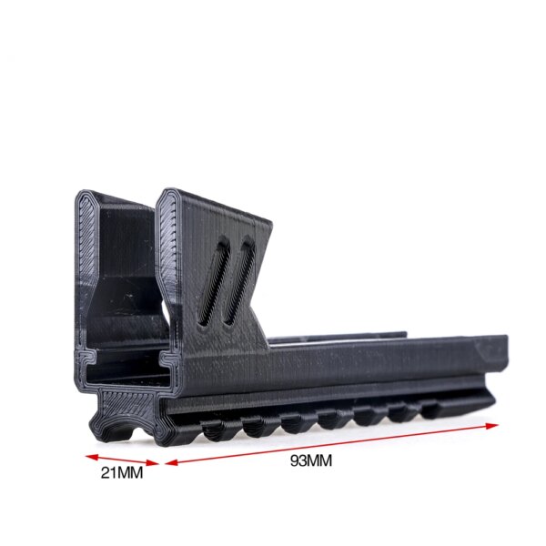 Worker F10555 Bottom Picatinny Through Train Mount 3D Print for NERF STRYFE Toy