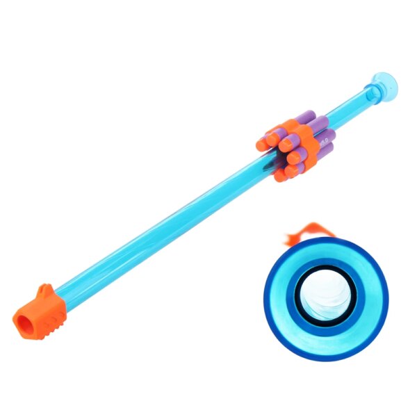 Worker Mod 50cm Blow Dart Blaster Toy for Nerf Darts Toy