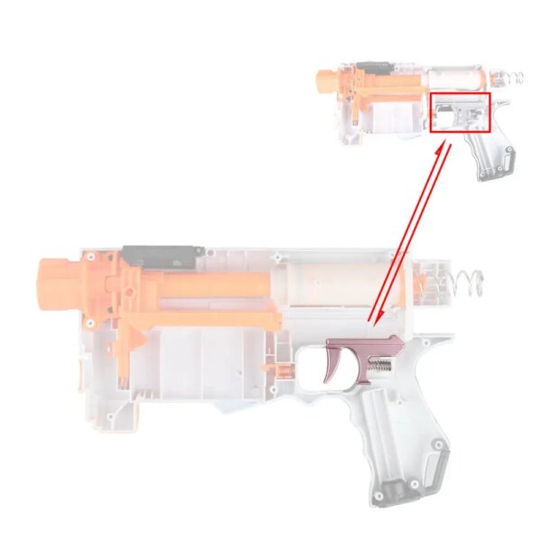 Worker Mod Aluminum Alloy Release Spring Kit for Nerf N-Strike Elite Retaliator